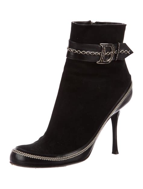 dior suede boots with lining|Dior designer ankle boots.